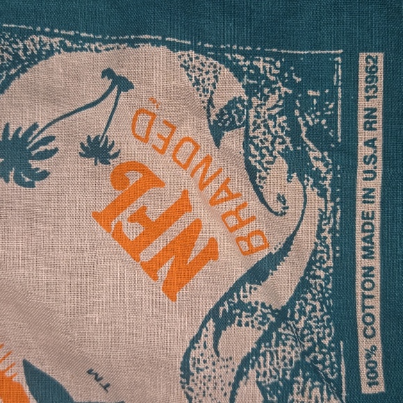 Vintage NFL Branded Miami Dolphins Bandana - Picture 4 of 6